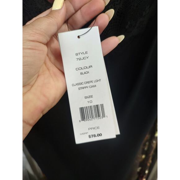 French Connection Strappy Lace Slip Dress Size 10 New With Tags $78 - Picture 10 of 13